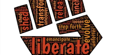 hand figur med olika slogans